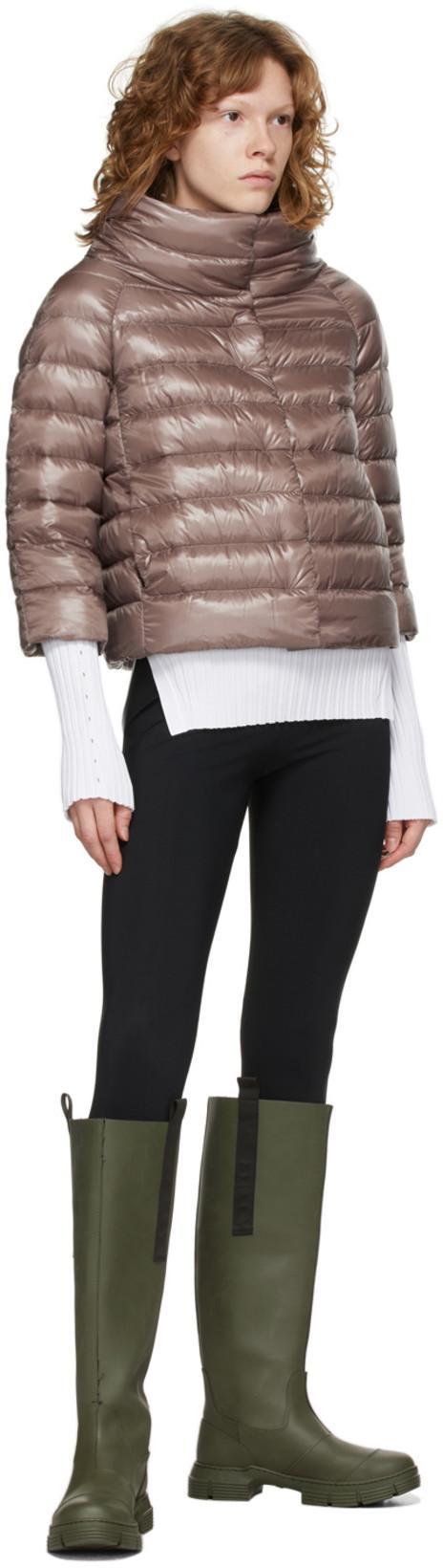 GANNI Khaki Recycled Rubber Country Boots In Green