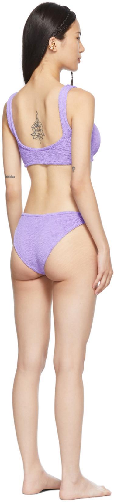 HUNZA G Coverage Xandra Bikini Lilac In Purple