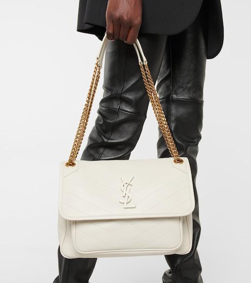 SAINT LAURENT Cotton T-shirt With Frontal Iconic Print In White