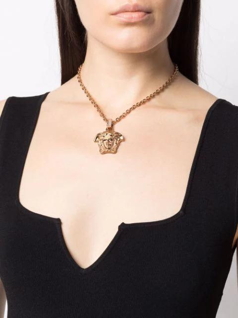 VERSACE Fashion Jewelry Metallo Medusa Necklace In Gold