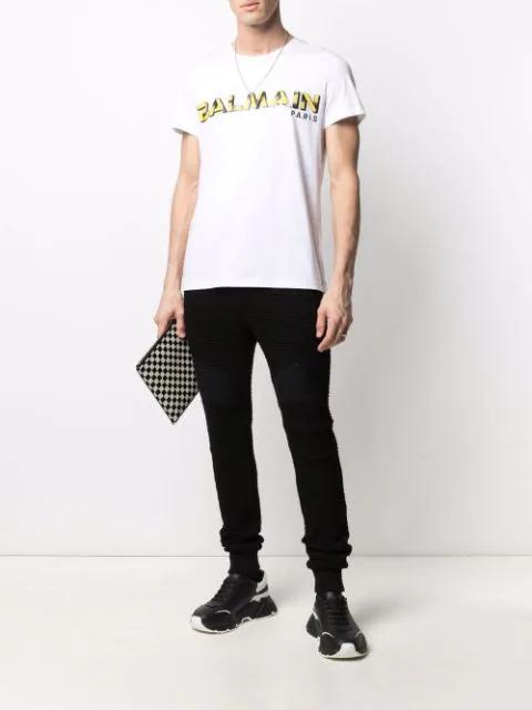 BALMAIN Black Cotton Jogging Pants