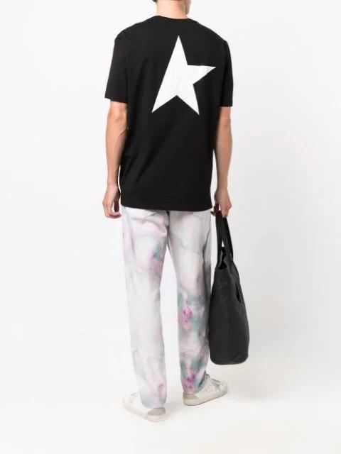 GOLDEN GOOSE Men Logo Print T-shirt In Black