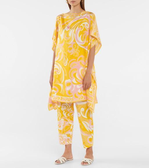 SAINT LAURENT White Slide Sandals With Square Toe For Women