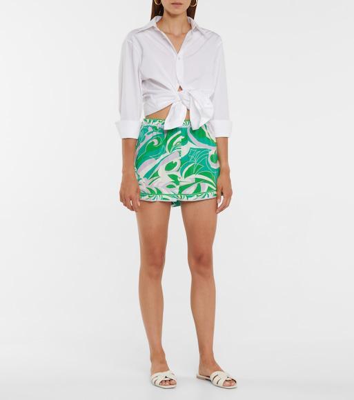 SAINT LAURENT White Slide Sandals With Square Toe For Women