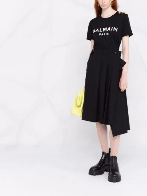 BALMAIN Women T-shirt With Print In Black