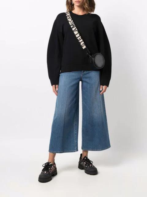 STELLA MCCARTNEY Compact Knit Sweatshirt In Black