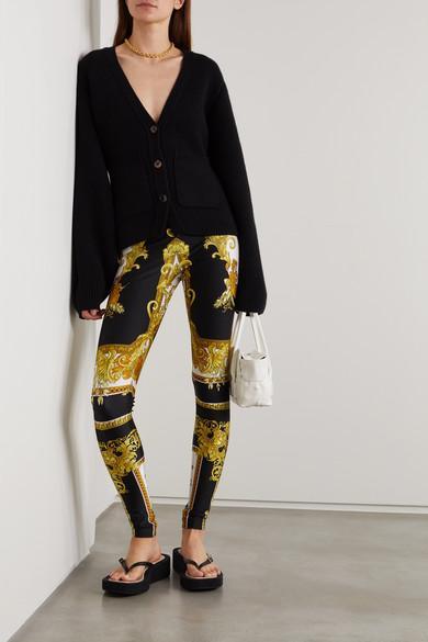 KHAITE Scarlet Knitted Cardigan In Blue