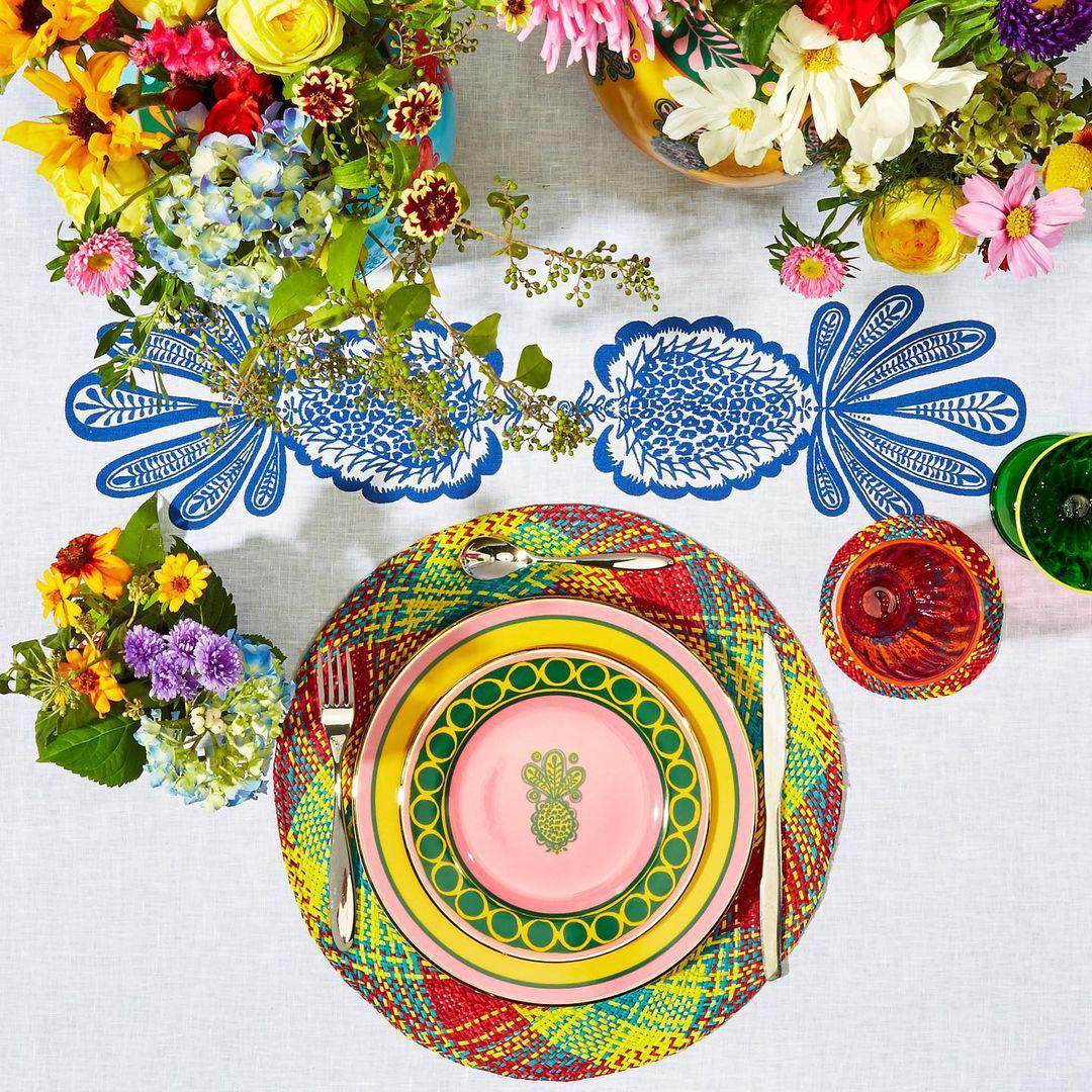 LA DOUBLEJ Rainbow Glasses Set Of 2 In Green