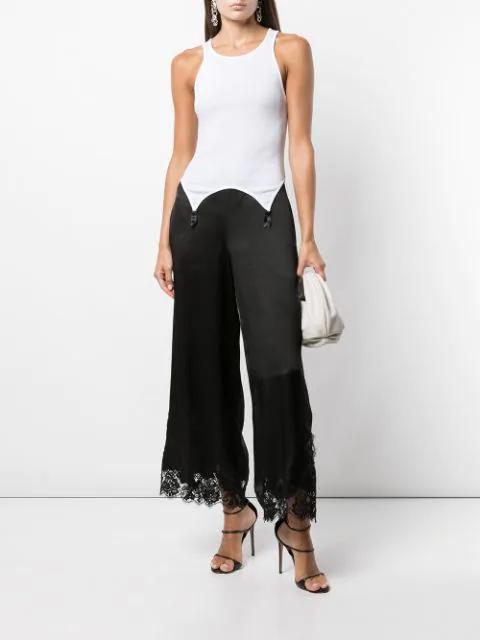 KIKI DE MONTPARNASSE Muscle Garter Tank In Black