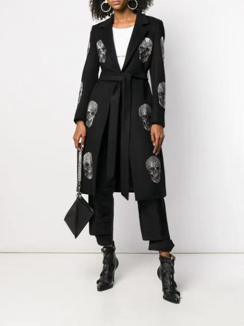 SAINT LAURENT Logo-print Crew-neck T-shirt In White