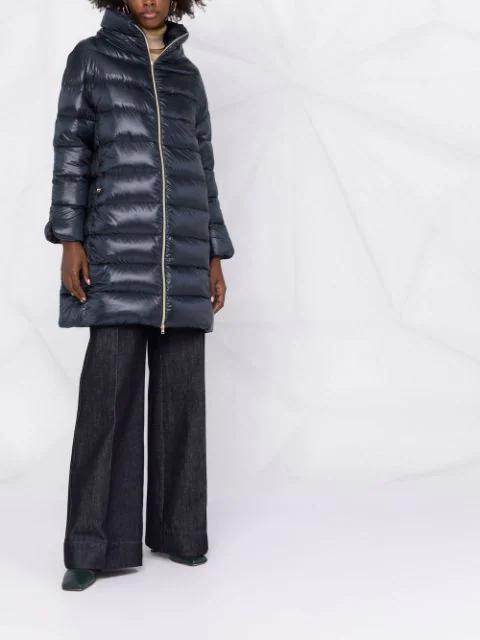 HERNO Black Feather Down Coat