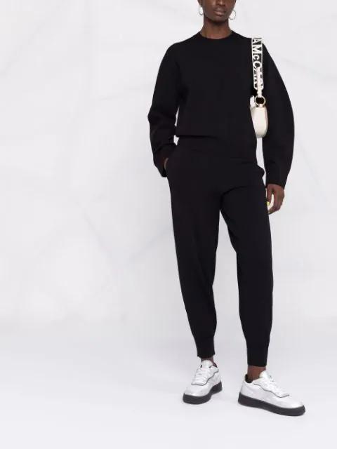 STELLA MCCARTNEY Compact Knit Sweatshirt In Black