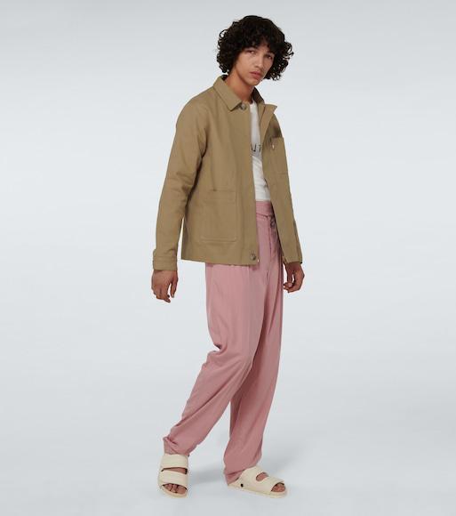 SAINT LAURENT Cotton T-shirt In Reverse Design In White