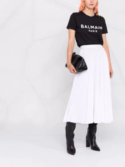BALMAIN Women T-shirt With Print In Black