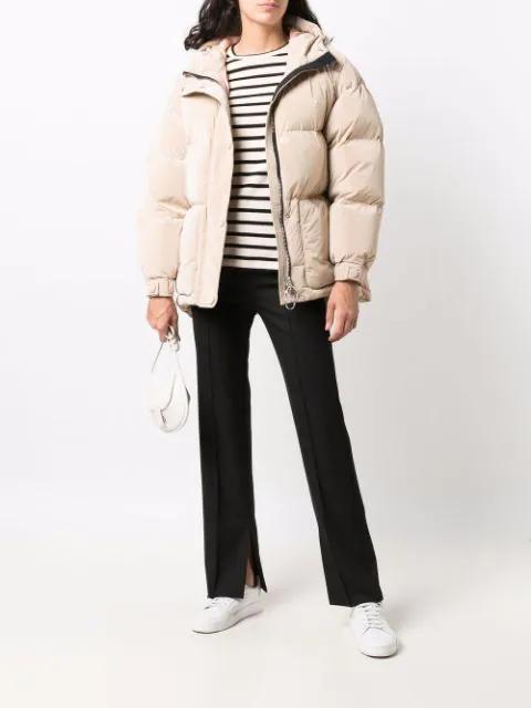 IENKI IENKI Michlin Quilted Polished Shell Hooded Down Jacket In Pink