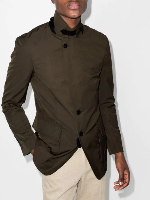 TOM FORD Black Stretch Cotton V-neck T-shirt