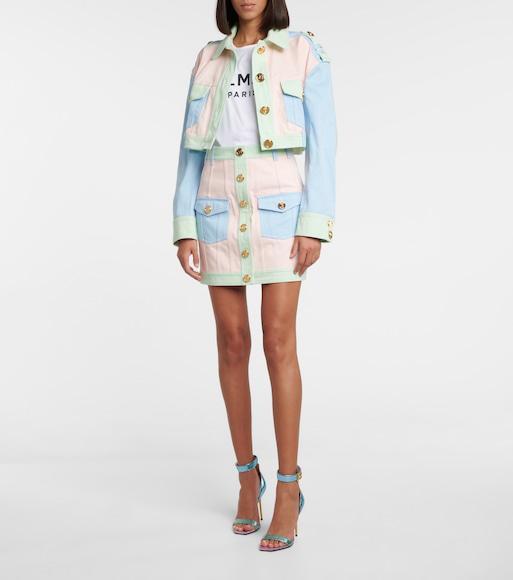 BALMAIN White T-shirt In Multi