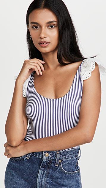 AGOLDE Toni Slim Straight-leg Jeansa In Blue