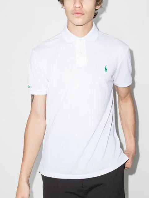 POLO RALPH LAUREN Ralph Lauren Custom Slim Fit Stretch Mesh Polo Shirt In White