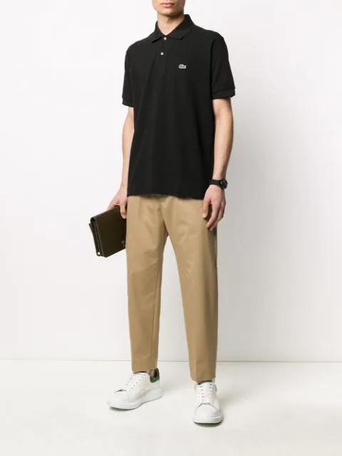 LACOSTE Classic Fit Original L.12.12 Polo Clothing In Black