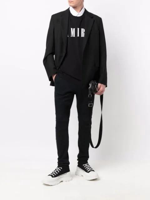 AMIRI Cotton T-shirt With Logo Print In Black