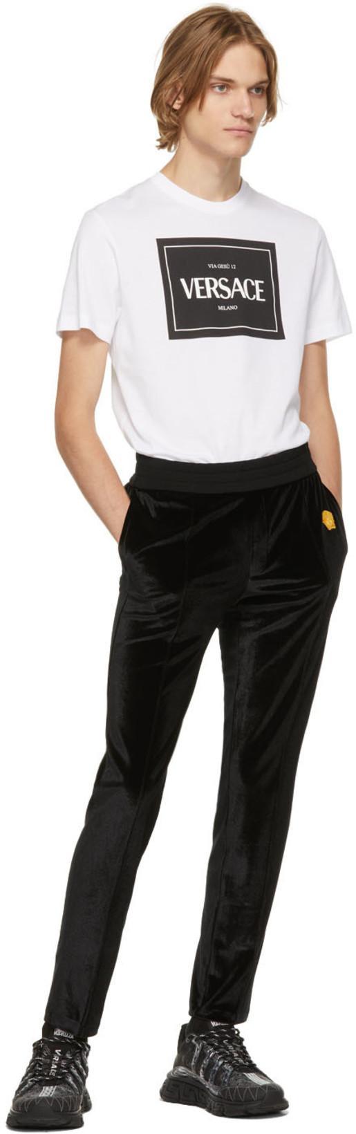 VERSACE Trigreca Low-top Sneakers In Black