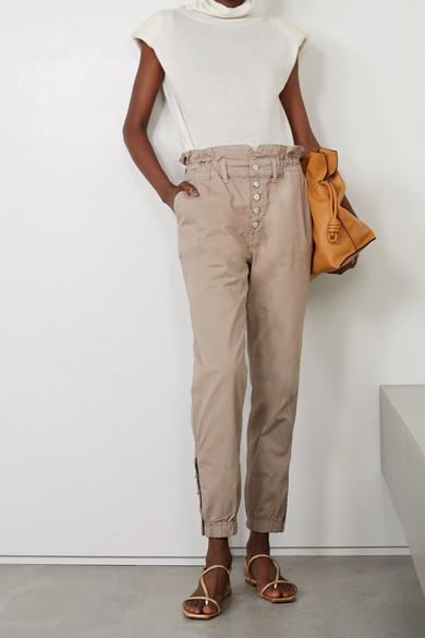 AEYDE Ella Nappa Leather Laminated Sandals Laminated Gold