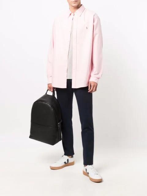 POLO RALPH LAUREN Slim-fit Cotton Oxford Shirt In Pink