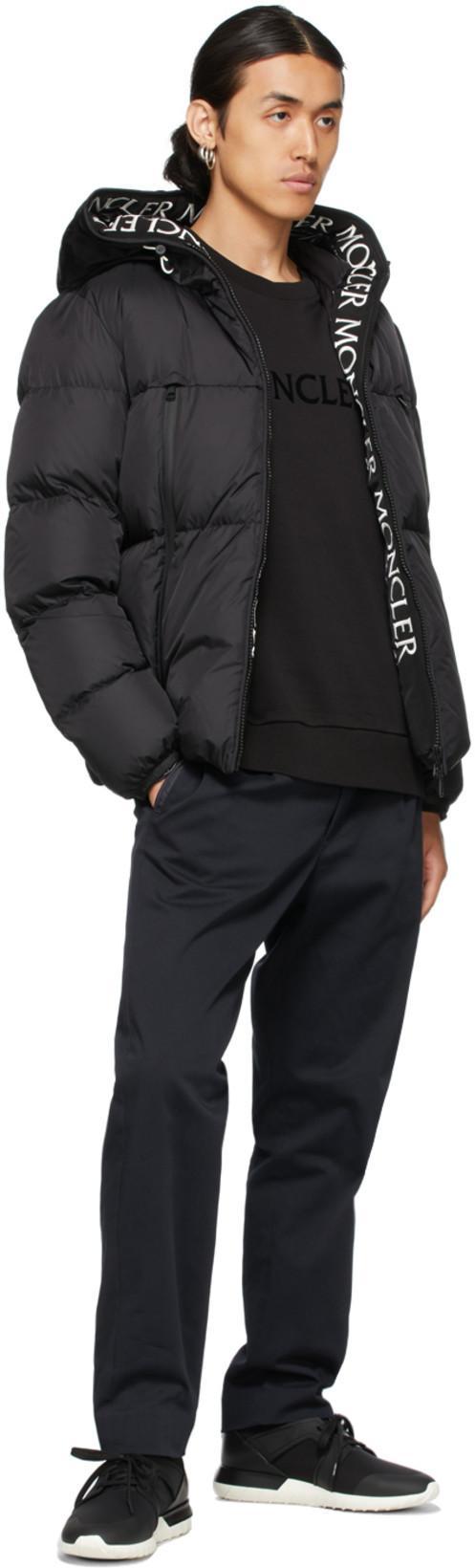 MONCLER Montcla Water Repellent Short Hooded Down Jacket In Black