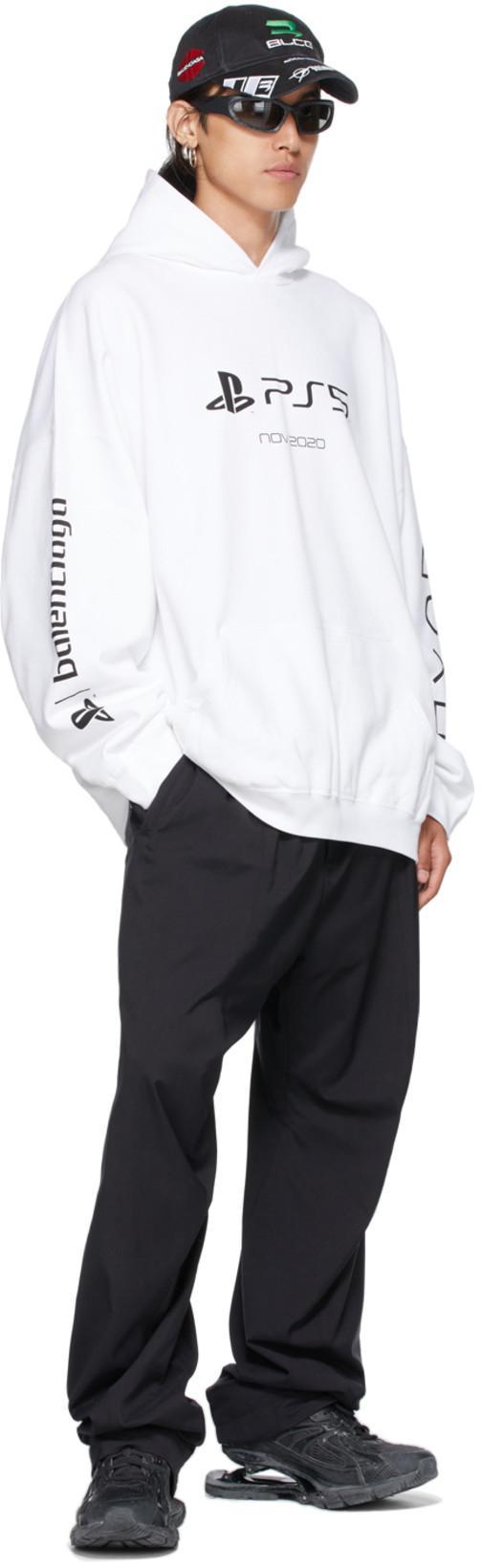 BALENCIAGA Black Nylon Tailored Trousers