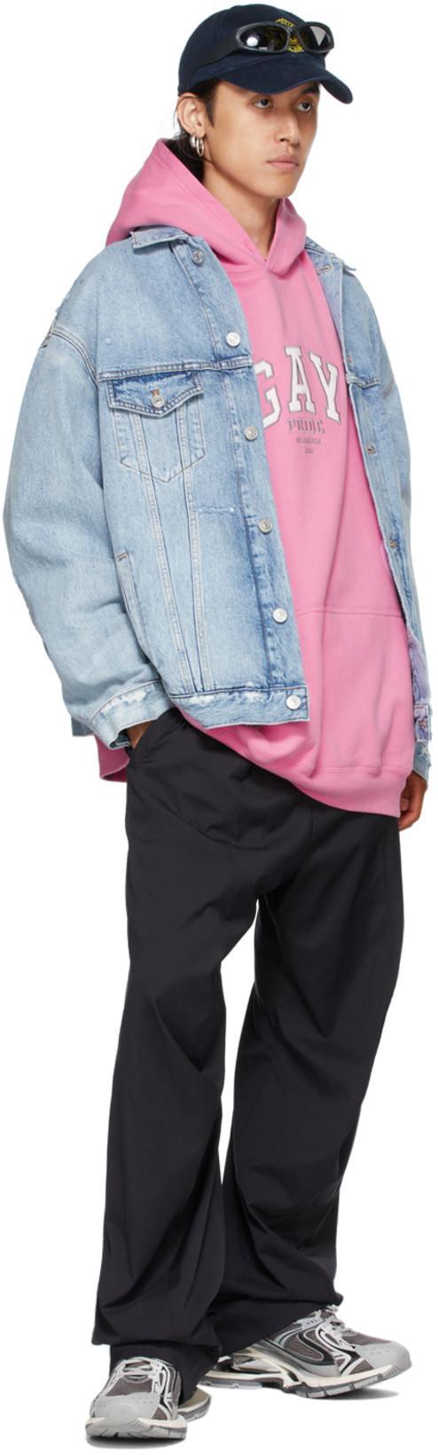 BALENCIAGA Black Nylon Tailored Trousers