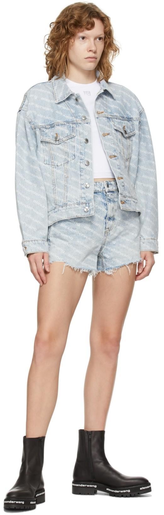 ALEXANDER WANG Bite Shorts In Nude