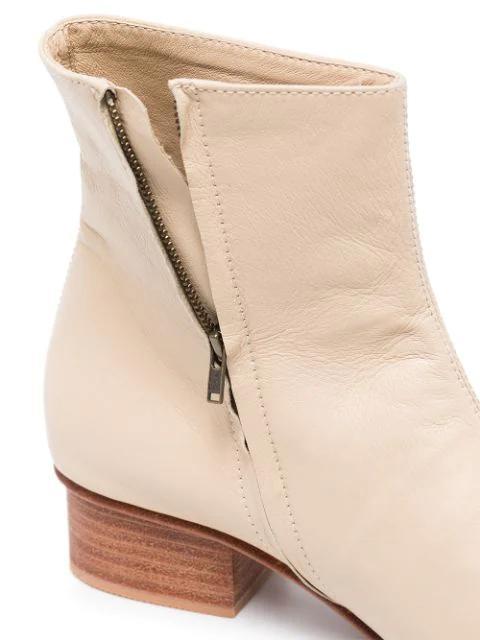 THE FRANKIE SHOP Bea Single-breasted Twill Blazer In Brown