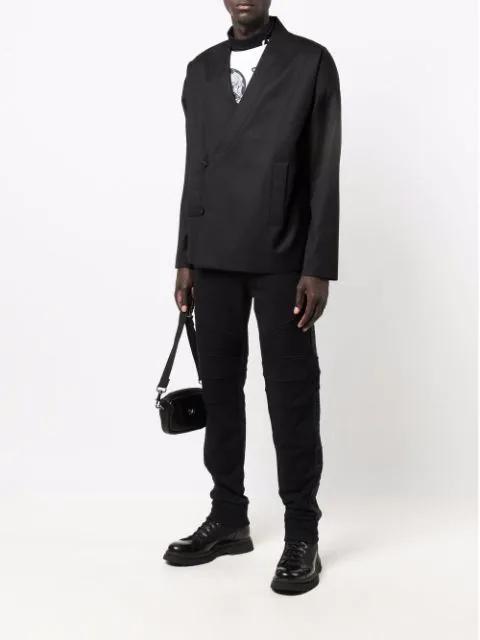 BALMAIN Black Cotton Jogging Pants