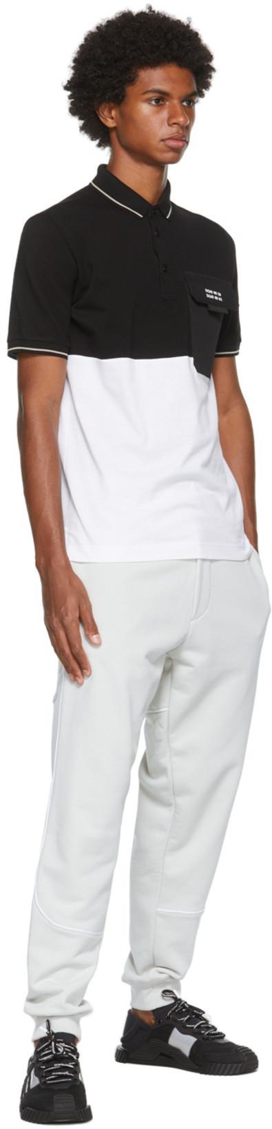 DOLCE & GABBANA Ns1 Slip On Sneakers In Mixed Materials In Black