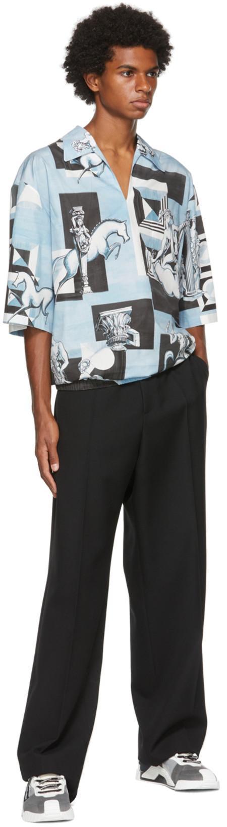 DOLCE & GABBANA Sneakers Grey Skn In Black