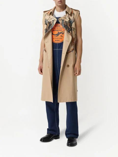 BURBERRY Porthole Detail Panelled Leather Boots In Black