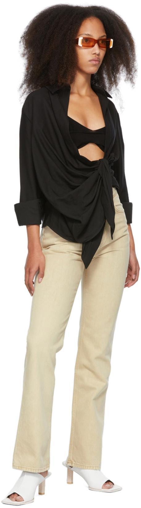 JACQUEMUS Black La Chemise Bahia Long-sleeve Shirt