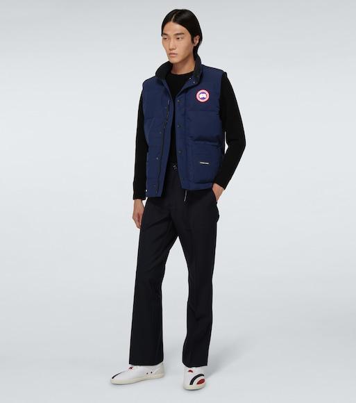 CANADA GOOSE Mens Atlantic Navy Freestyle Sleeveless Shell-down Gilet In Blue