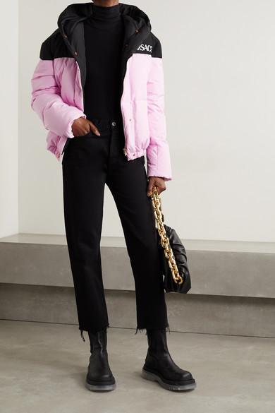 BOTTEGA VENETA Tire Rubber-trimmed Leather Chelsea Boots In Black Transparent