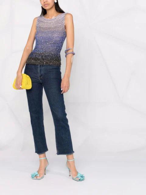 BOTTEGA VENETA Leather Cuff Bracelet In Purple