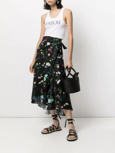 PATOU Organic Cotton Fitted Tank Top Clothing In White