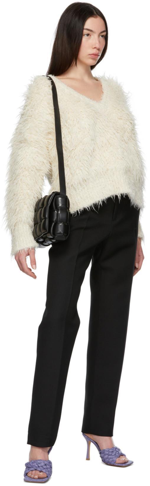 BOTTEGA VENETA Purple Raffia Stretch Heeled Mules