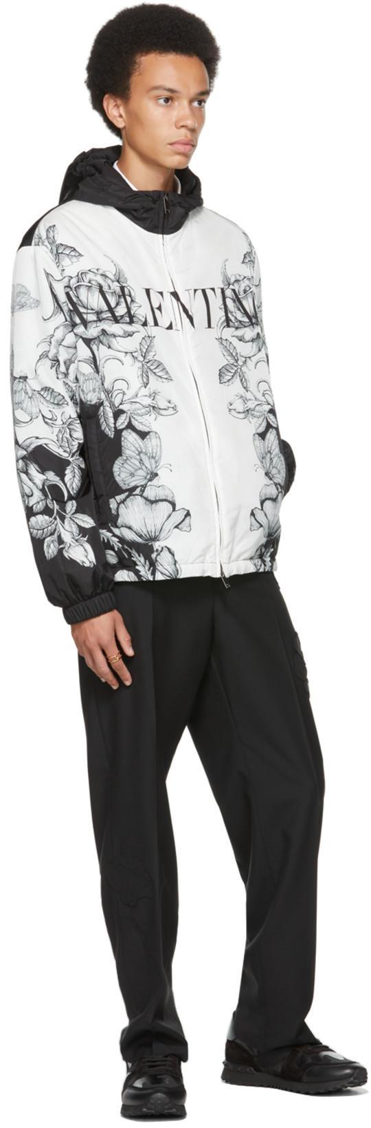 VALENTINO GARAVANI Black Fabric And Leather Rockrunner Camouflage Sneakers In Multi