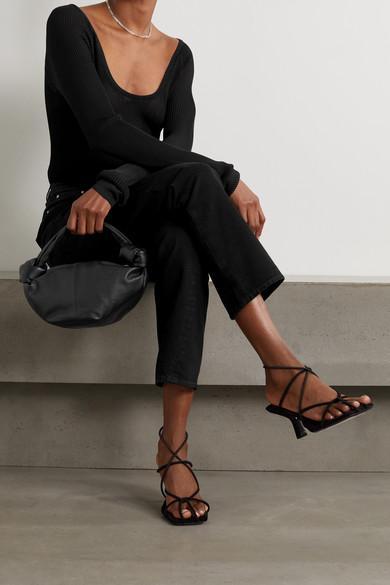 TOTÊME Straight Cropped Jeans In Black