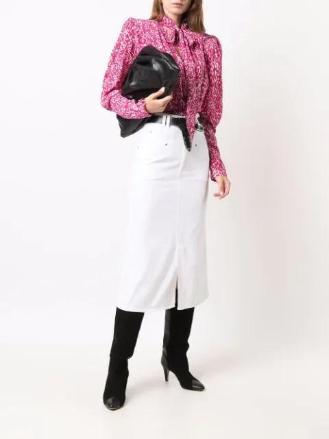 ISABEL MARANT Dipoma Midi Skirt In White