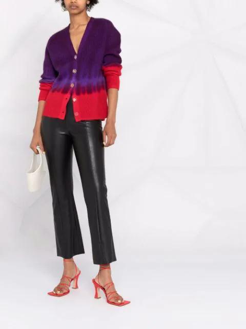 WOLFORD Jenna Faux Leather Trousers In Black