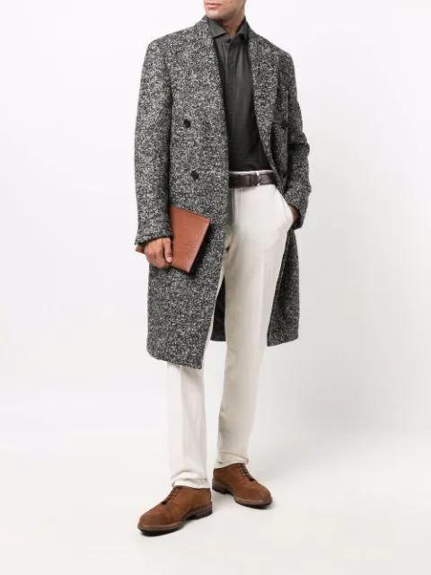 BRUNELLO CUCINELLI Tailored White Trousers With Classic Waistband In Neutral