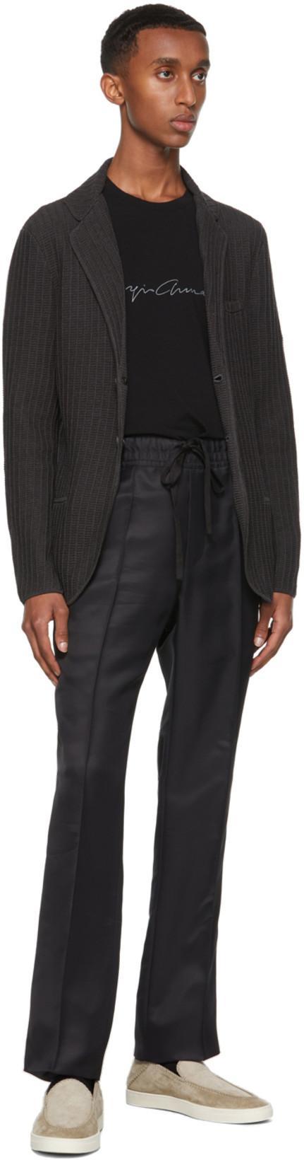 GIORGIO ARMANI Viscose Jersey T-shirt In Black