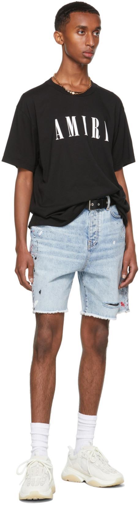 AMIRI Cotton T-shirt With Logo Print In Black